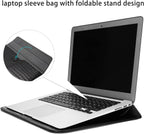 Black Faux Crocodile Laptop Sleeve Case