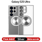 Magnetic TPU+PC Protective Case with 360° Rotating Stand (Samsung Galaxy S25/S25 PLUS/S25 Edge 5G/S25 Ultra)