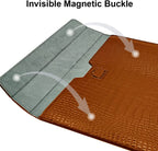 Brown Faux Crocodile Laptop Sleeve Case