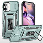 Rugged Shockproof Kickstand Case with Camera Protection for iPhone 17 / 16 / 15 / 14 / 13 Series