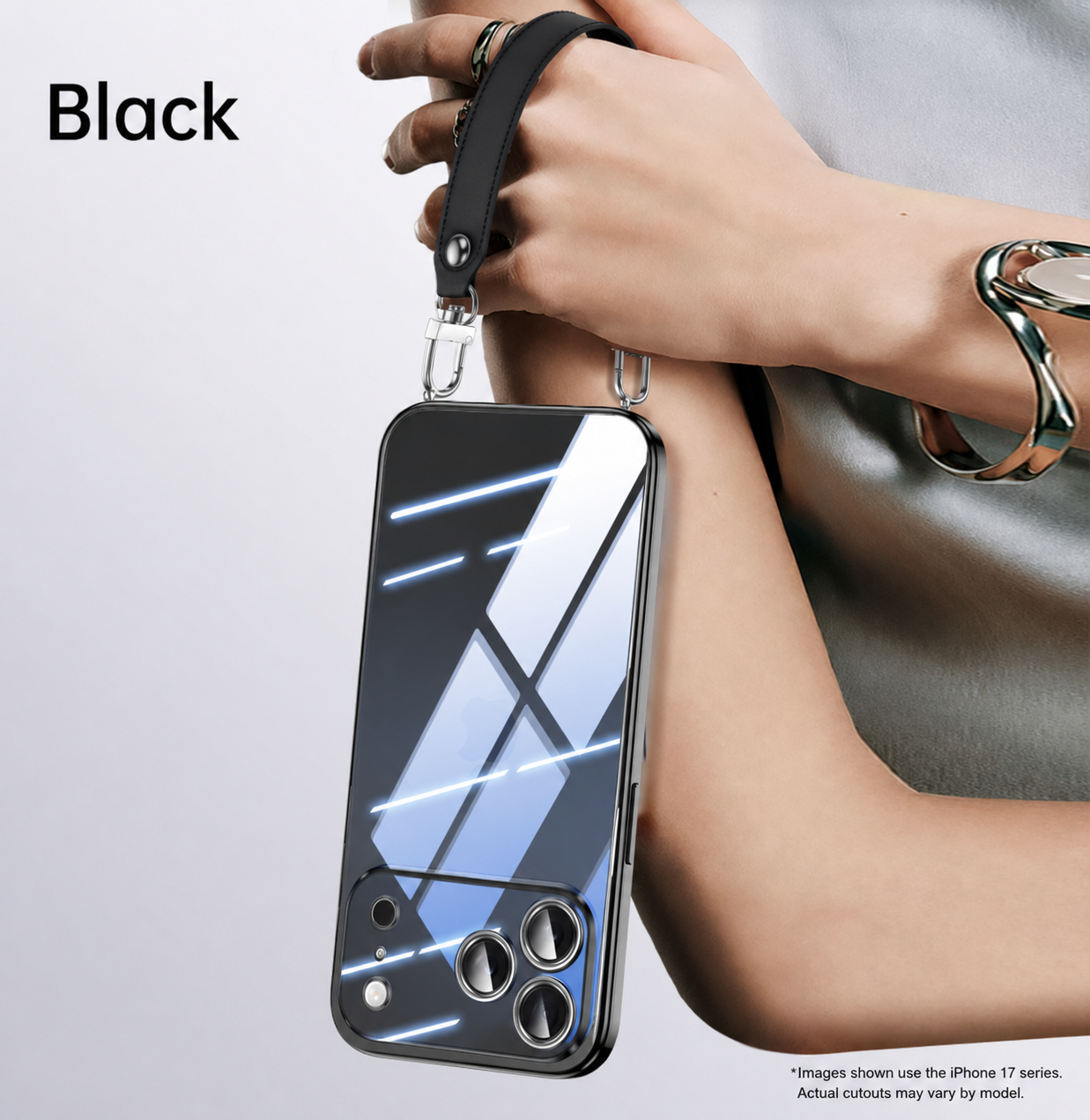 Ultra-Slim Electroplated TPU Soft Case with Skin-Friendly Lanyard for iPhone