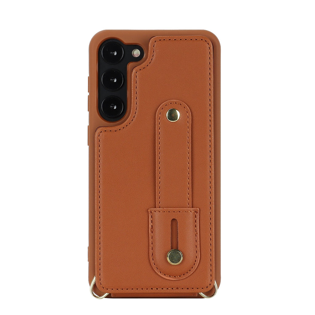 TPU + PU Protective Case with Lanyard for Samsung Galaxy S23 Plus