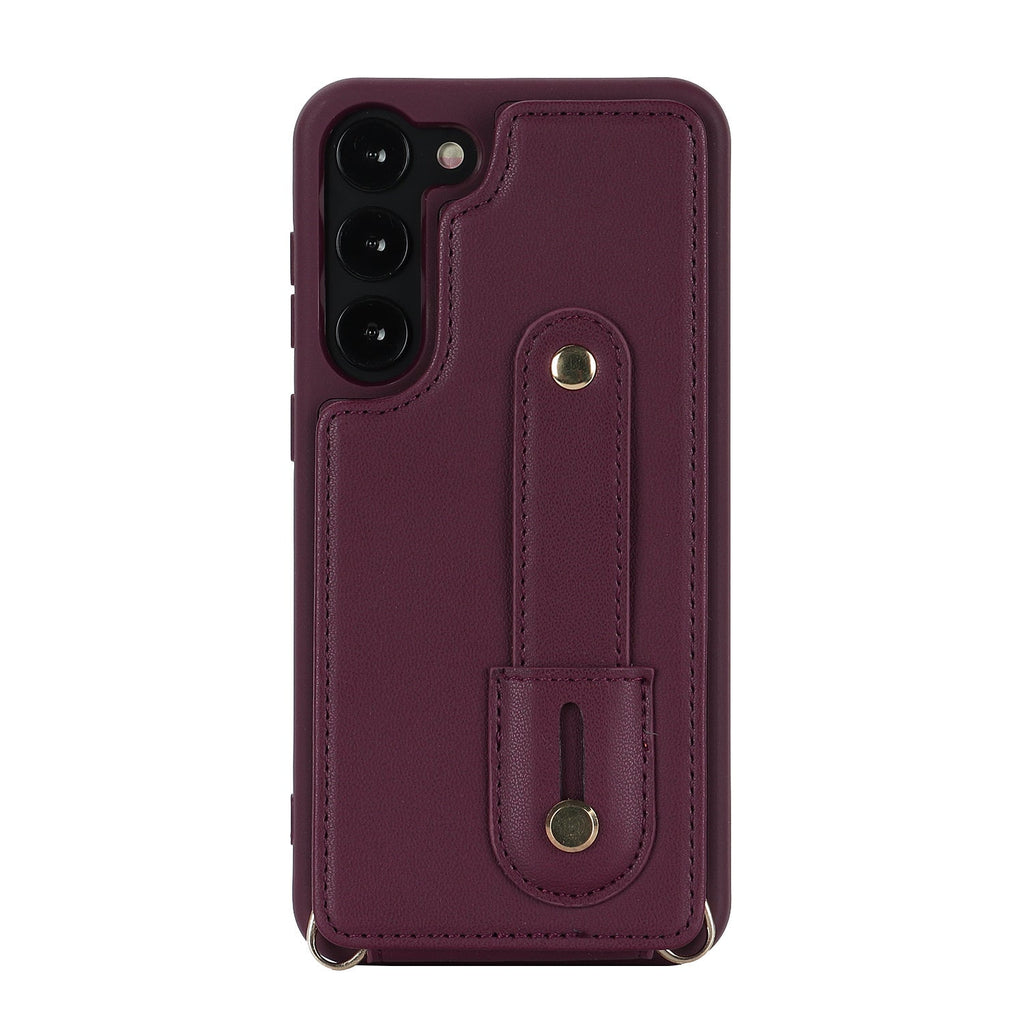 TPU + PU Protective Case with Lanyard for Samsung Galaxy S23 Plus