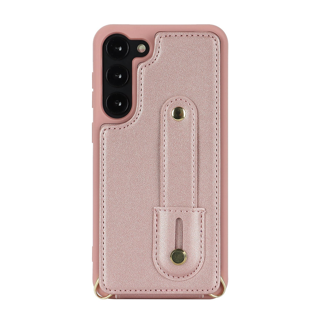TPU + PU Protective Case with Lanyard for Samsung Galaxy S23 Plus