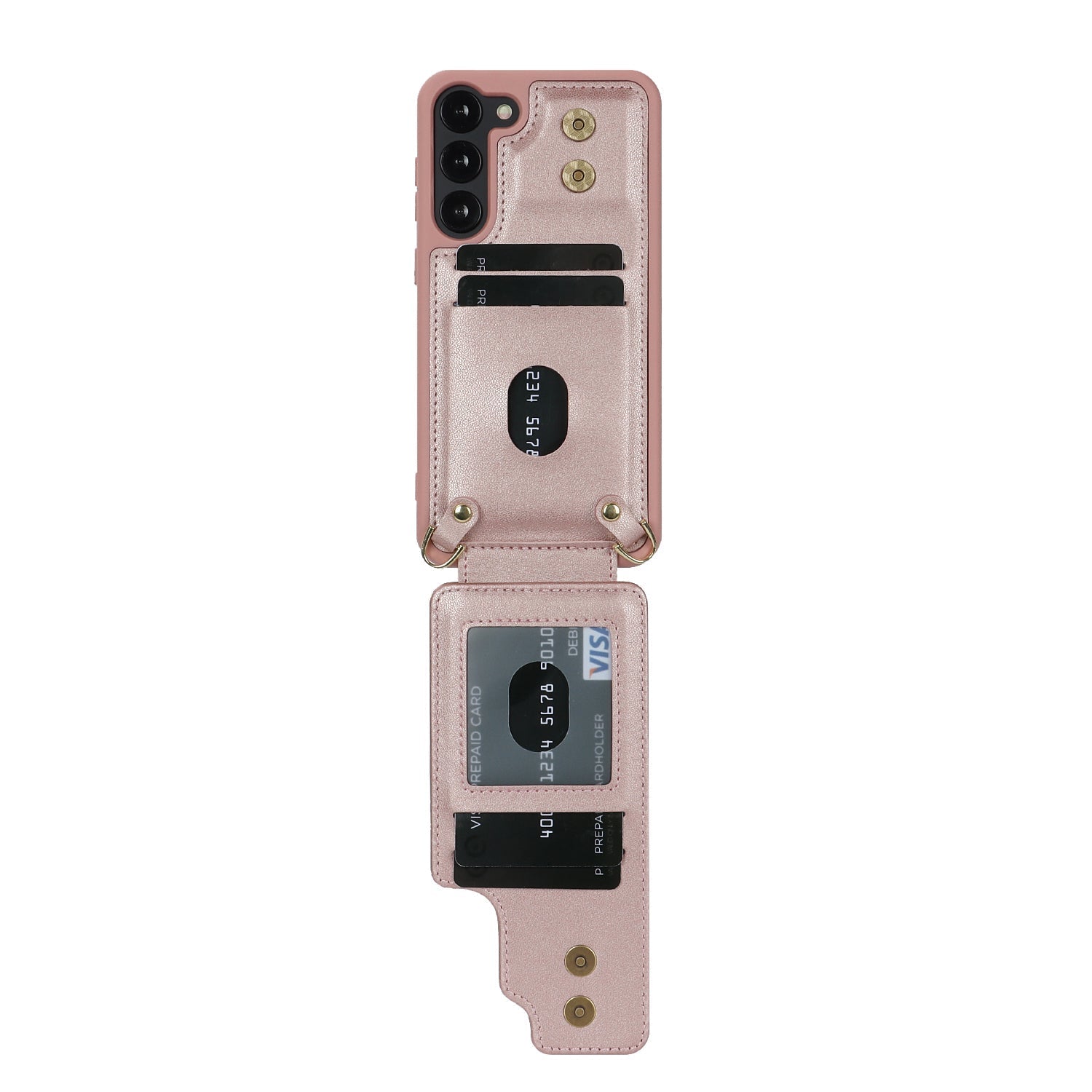 TPU + PU Protective Case with Lanyard for Samsung Galaxy S23 Plus