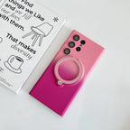 Magnetic TPU+PC Protective Case with 360° Rotating Stand (Samsung Galaxy S23 Ultra）