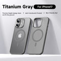 Skin-Friendly MagSafe Case with Detachable Full Camera Cover for iPhone 17 Series