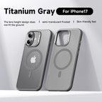 Skin-Friendly MagSafe Case with Detachable Full Camera Cover for iPhone 17 Series