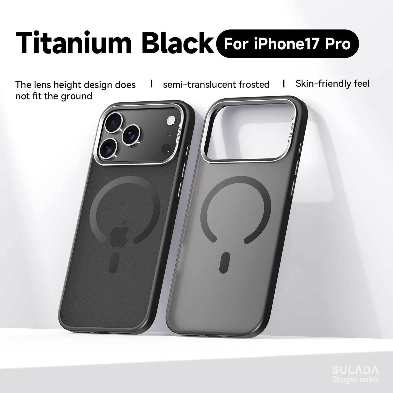 Skin-Friendly MagSafe Case with Detachable Full Camera Cover for iPhone 17 Series
