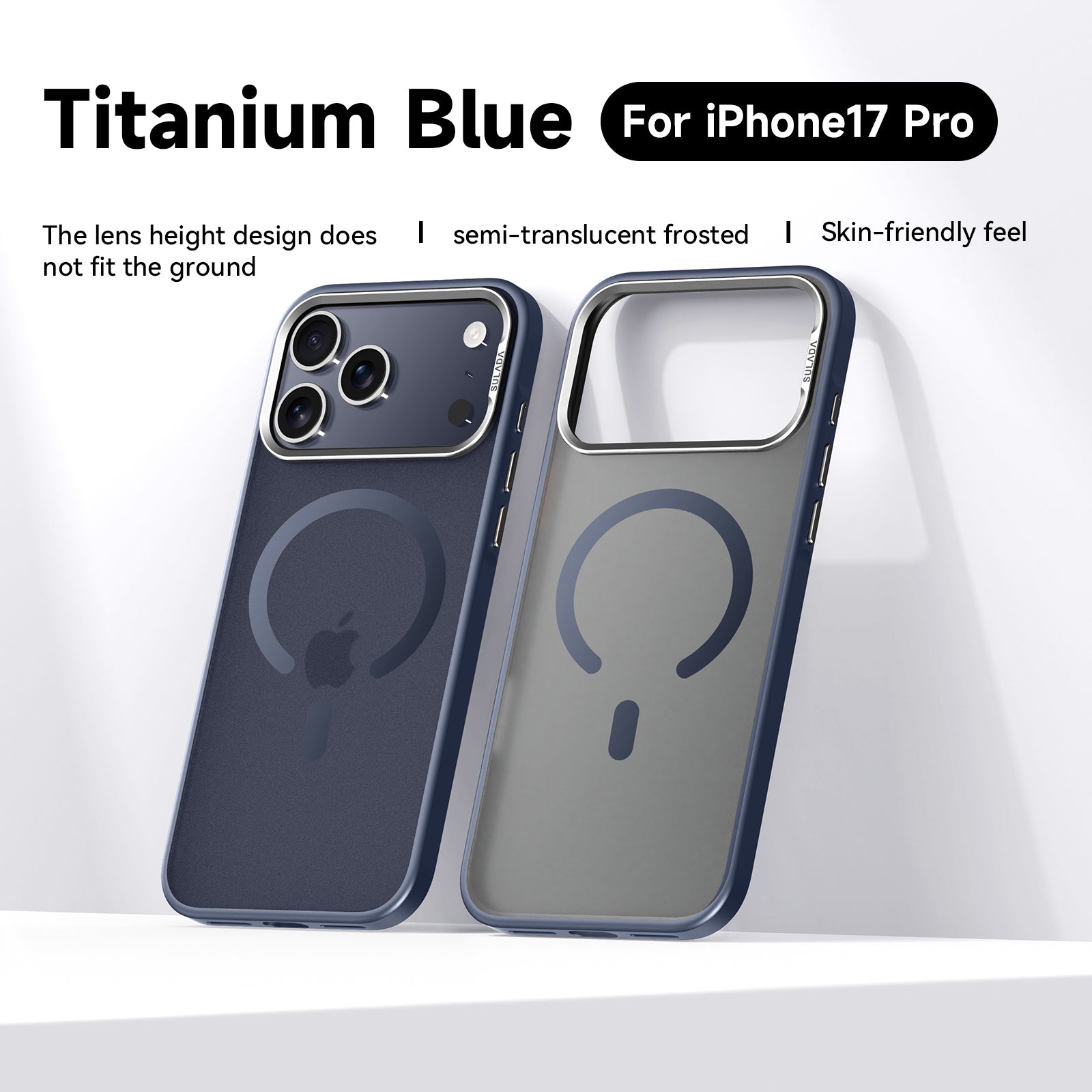 Skin-Friendly MagSafe Case with Detachable Full Camera Cover for iPhone 17 Series