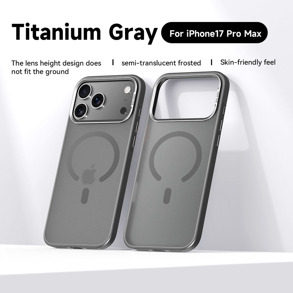 Skin-Friendly MagSafe Case with Detachable Full Camera Cover for iPhone 17 Series