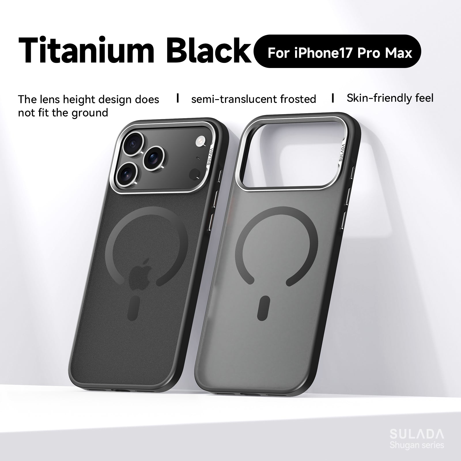 Skin-Friendly MagSafe Case with Detachable Full Camera Cover for iPhone 17 Series