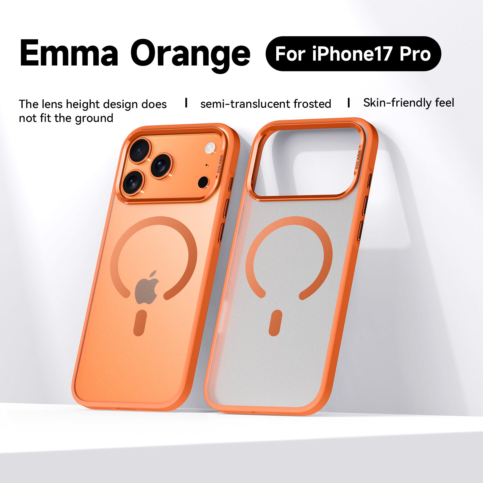 Skin-Friendly MagSafe Case with Detachable Full Camera Cover for iPhone 17 Series
