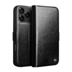 MagSafe Compatible CornerMaple Premium Genuine Leather Wallet Case for iPhone 17 / iPhone Air / iPhone 17 Pro / iPhone 17 Pro Max - Magnetic Flip Cover with Card Holder