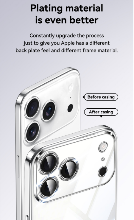 Ultra-Slim Electroplated TPU Soft Case with Skin-Friendly Lanyard for iPhone