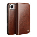 CornerMaple Premium Genuine Leather Wallet Case for iPhone- Magnetic Flip Cover with Card Holder