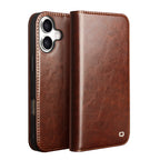 CornerMaple Premium Genuine Leather Wallet Case for iPhone- Magnetic Flip Cover with Card Holder