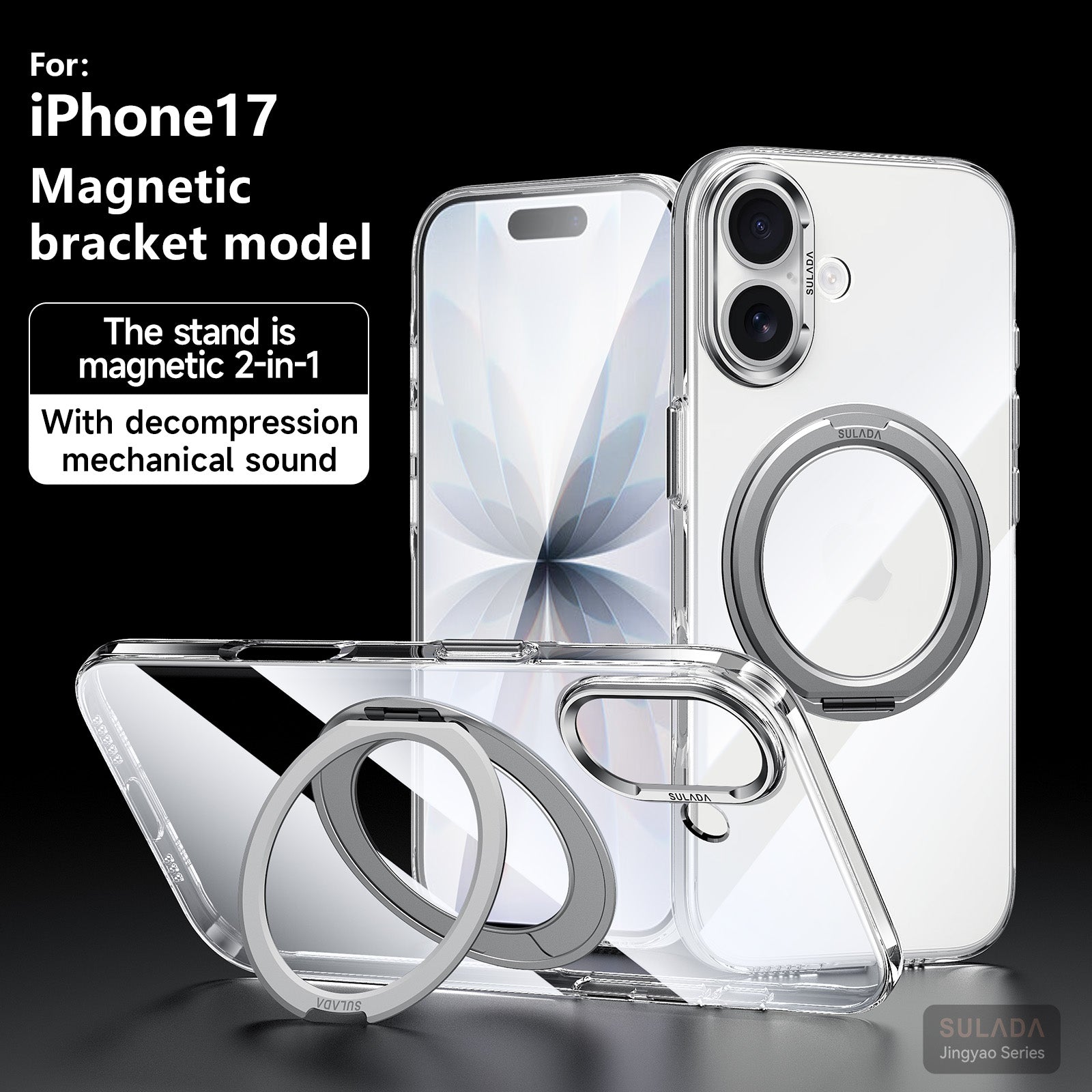 Crystal Clear AR-Enhanced PC Case with Metal Camera Protection for iPhone