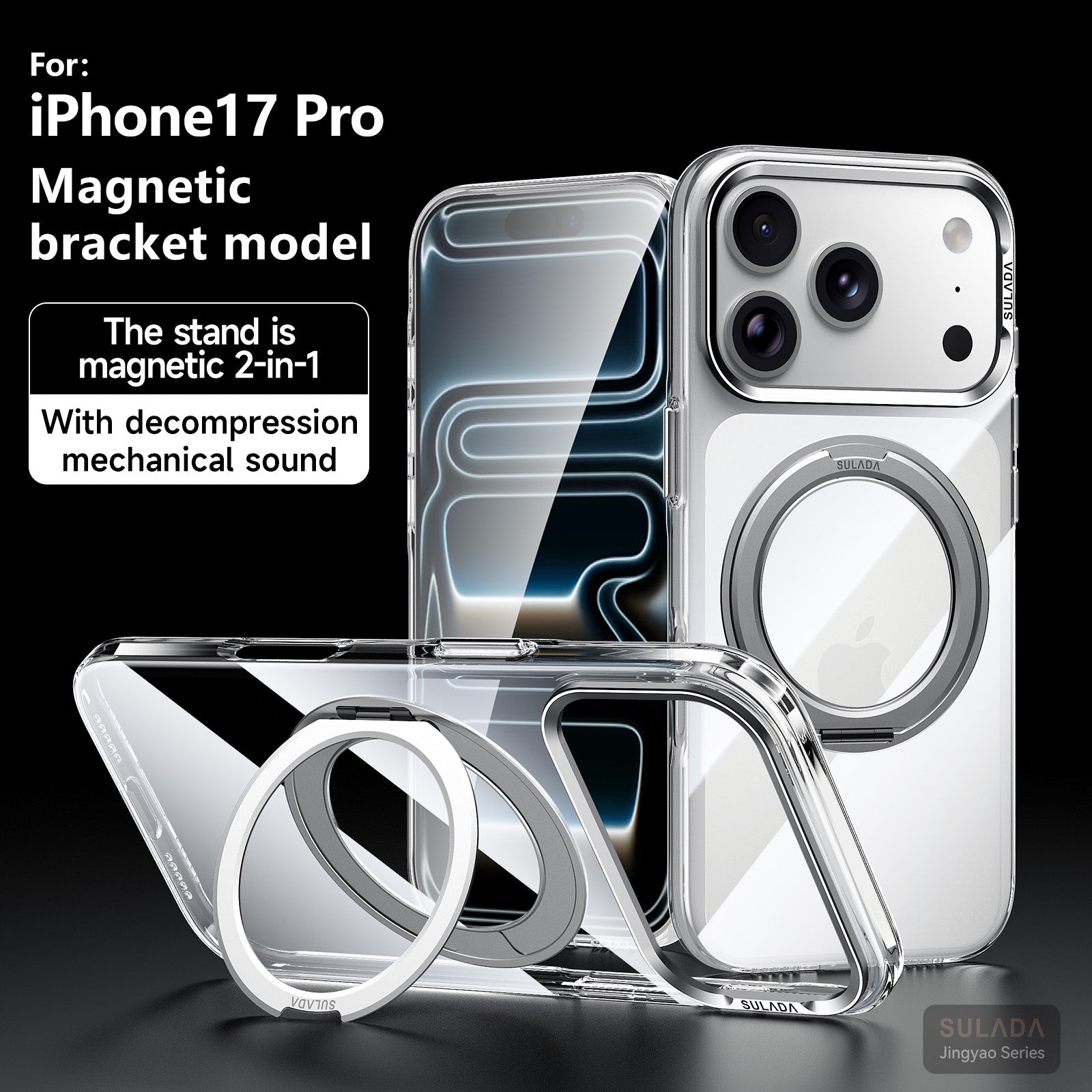 Crystal Clear AR-Enhanced PC Case with Metal Camera Protection for iPhone