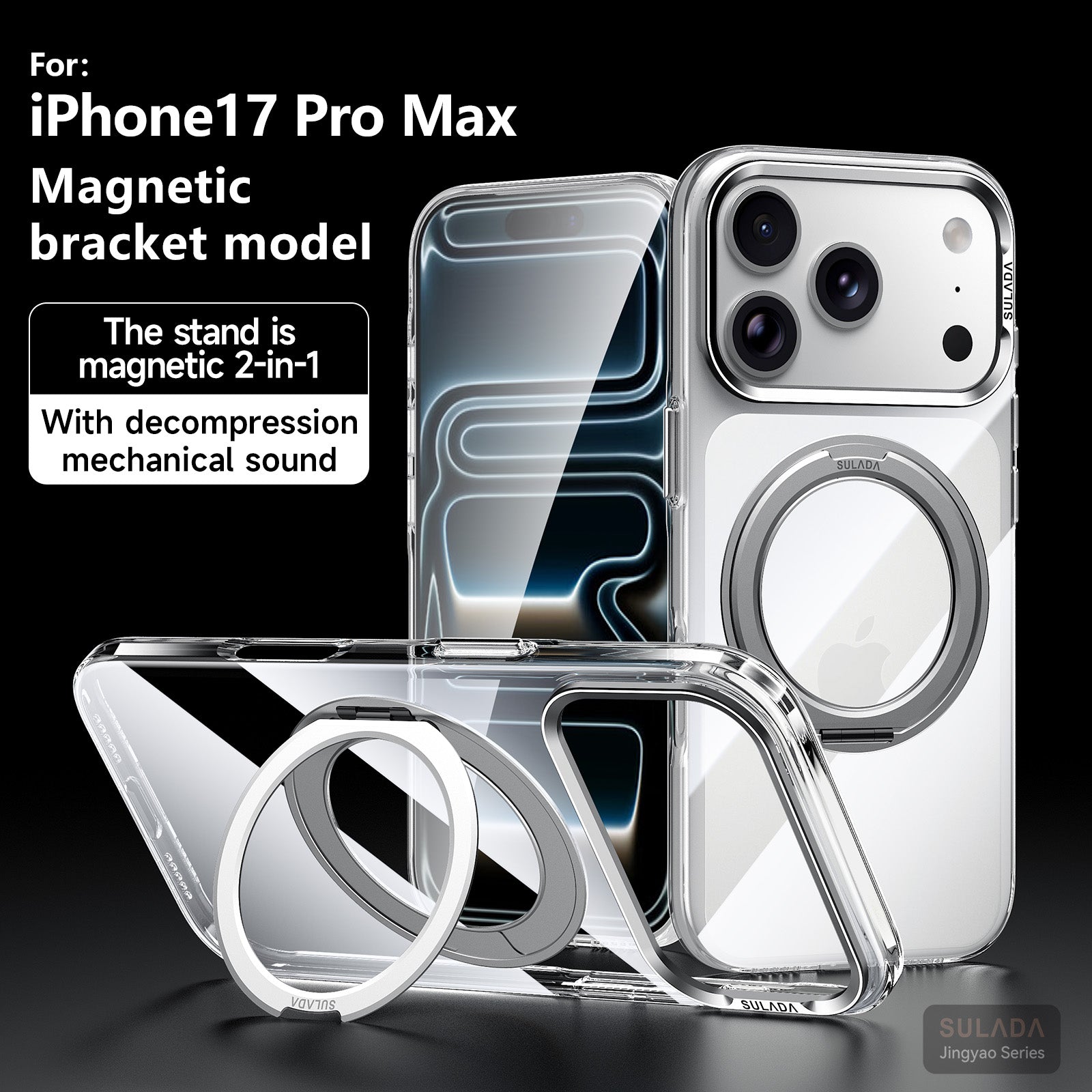 Crystal Clear AR-Enhanced PC Case with Metal Camera Protection for iPhone