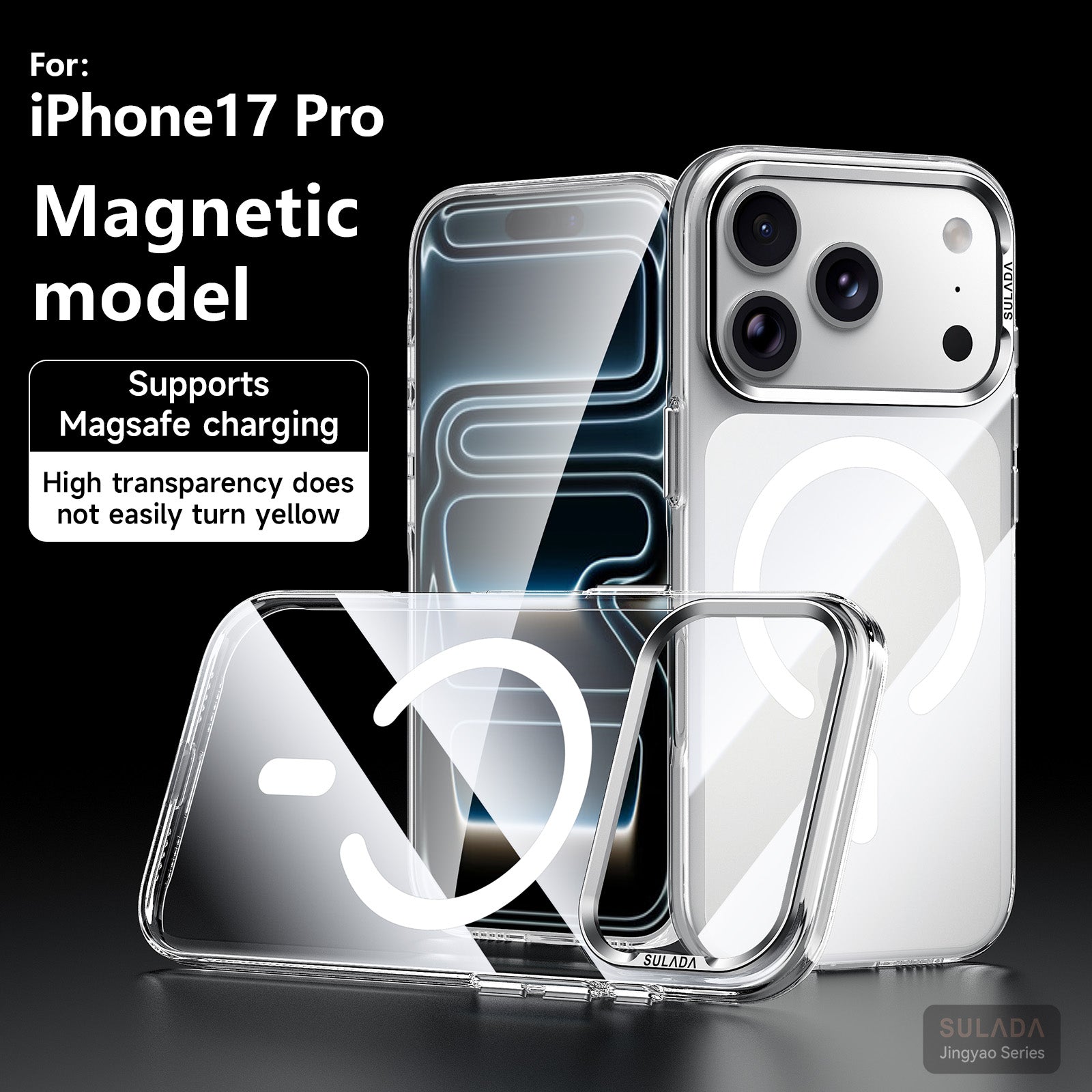 Crystal Clear AR-Enhanced PC Case with Metal Camera Protection for iPhone