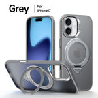 Nano Frosted Matte Case with Ring Stand for iPhone 17 Series