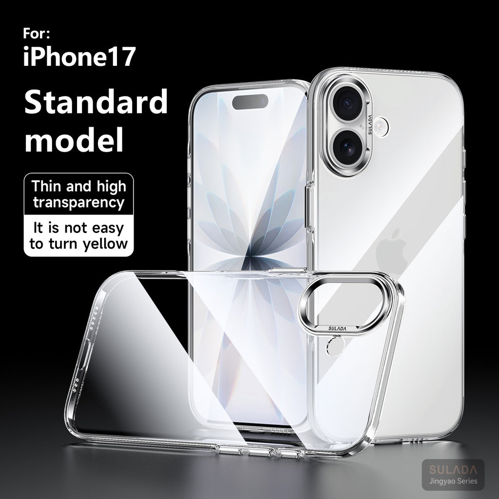 Crystal Clear AR-Enhanced PC Case with Metal Camera Protection for iPhone