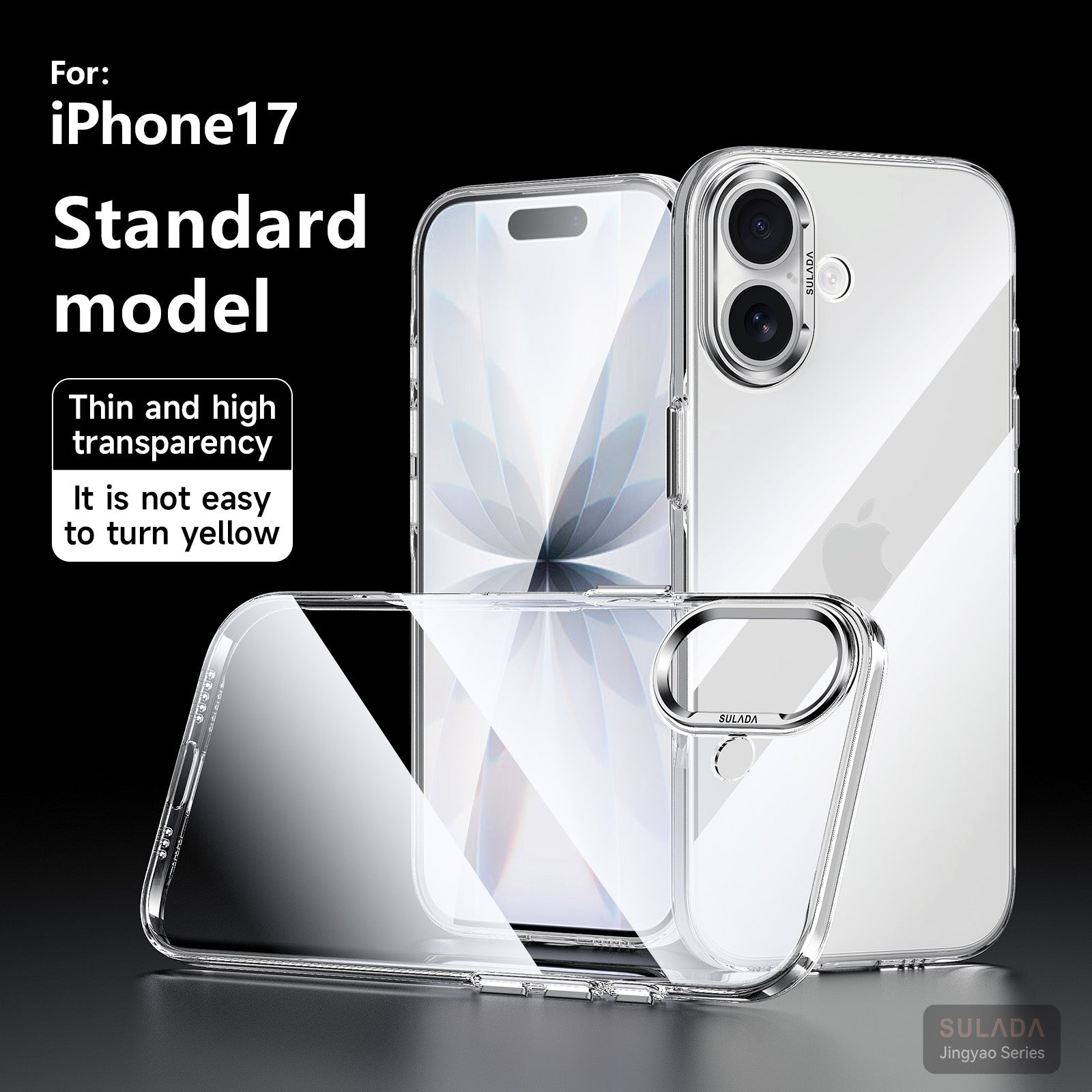 Crystal Clear AR-Enhanced PC Case with Metal Camera Protection for iPhone