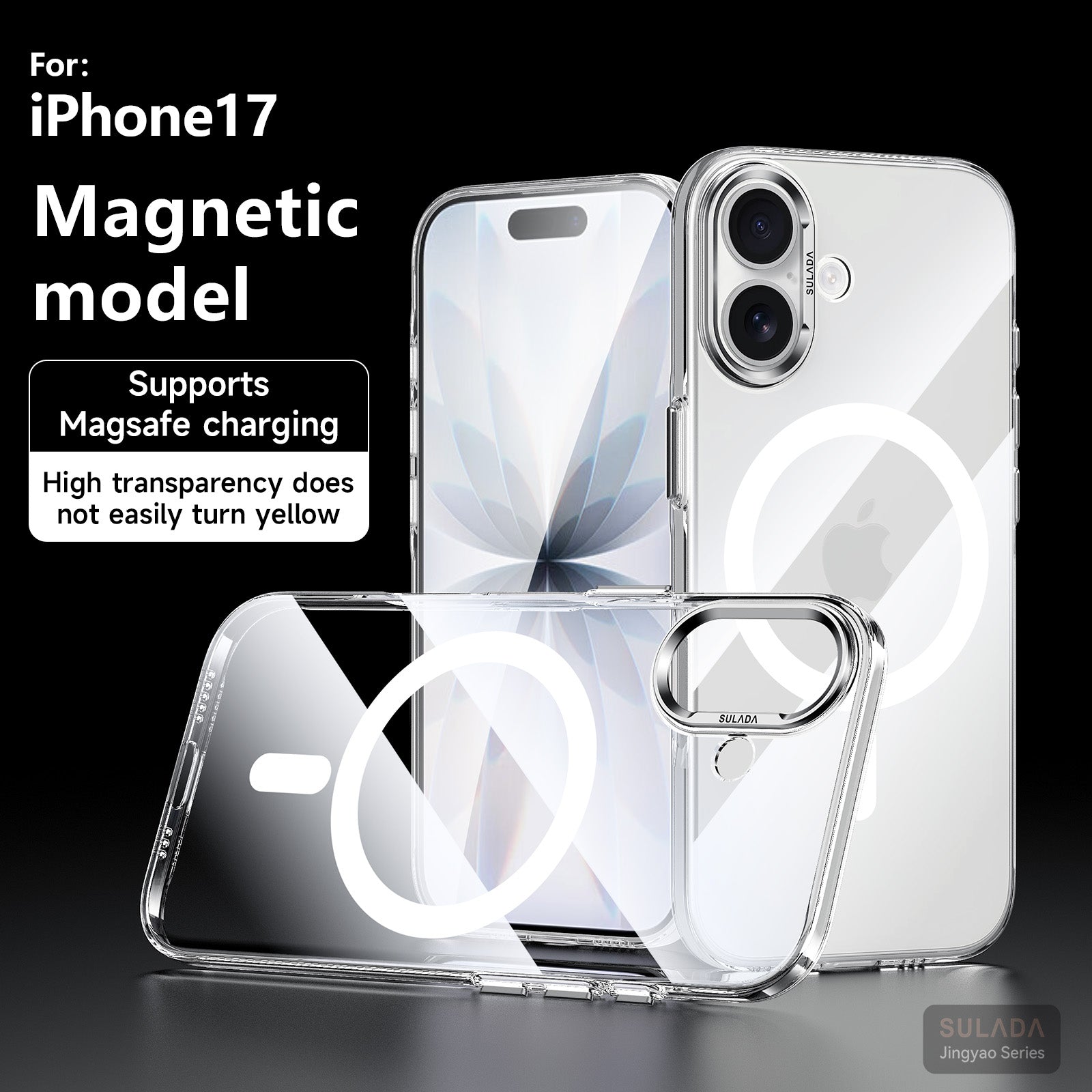 Crystal Clear AR-Enhanced PC Case with Metal Camera Protection for iPhone