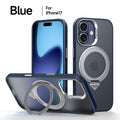 Nano Frosted Matte Case with Ring Stand for iPhone 17 Series