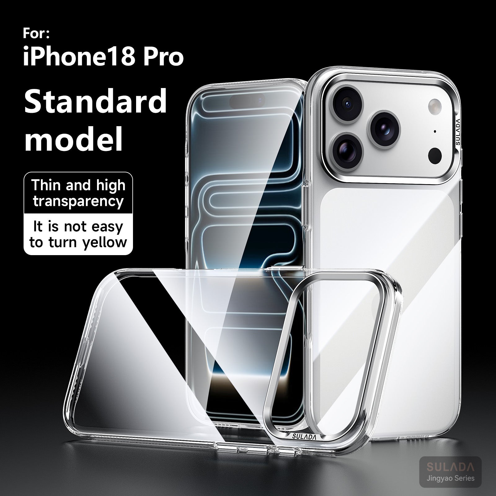Crystal Clear AR-Enhanced PC Case with Metal Camera Protection for iPhone