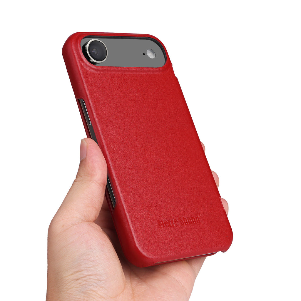Ultra-Slim Top-Grain Cowhide Leather Magnetic Case for iPhone