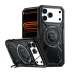 Rugged Ring Stand Protective Case for iPhone 17 / iPhone Air / 16 / 15 Pro Series