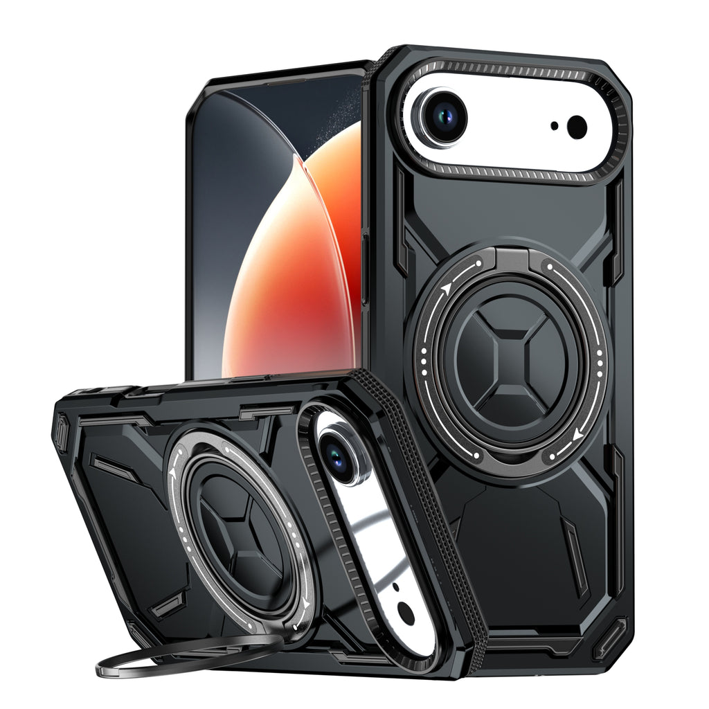 Rugged Ring Stand Protective Case for iPhone 17 / iPhone Air / 16 / 15 Pro Series