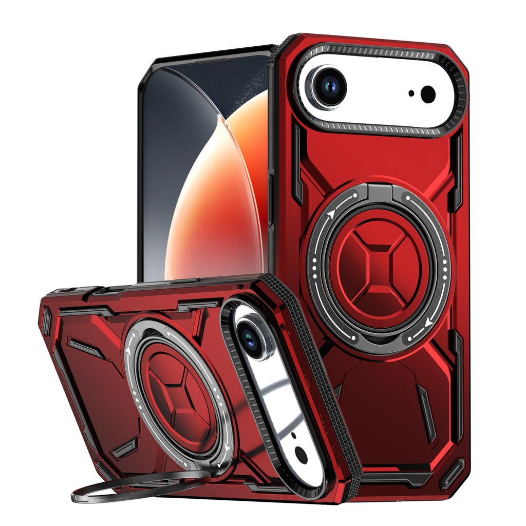Rugged Ring Stand Protective Case for iPhone 17 / iPhone Air / 16 / 15 Pro Series