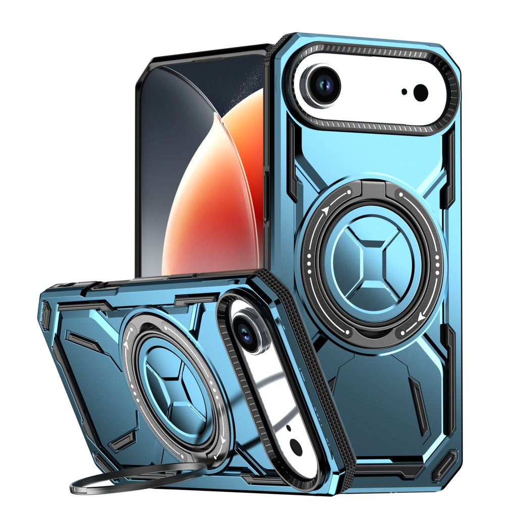 Rugged Ring Stand Protective Case for iPhone 17 / iPhone Air / 16 / 15 Pro Series