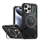 Rugged Ring Stand Protective Case for iPhone 17 / iPhone Air / 16 / 15 Pro Series
