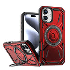 Rugged Ring Stand Protective Case for iPhone 17 / iPhone Air / 16 / 15 Pro Series
