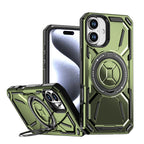 Rugged Ring Stand Protective Case for iPhone 17 / iPhone Air / 16 / 15 Pro Series
