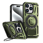 Rugged Ring Stand Protective Case for iPhone 17 / iPhone Air / 16 / 15 Pro Series